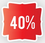 40%